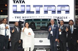Tata Motors unveils its new range of light trucks – ULTRA – the Business Utility Vehicle at Futuroad Expo 2017, South Africa