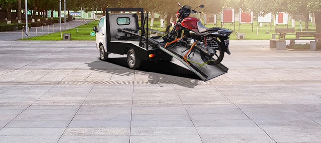 Two wheeler recovery van banner